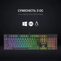 Клавіатура GamePro MK85R Red Switch RGB USB Black (MK85R) - 9