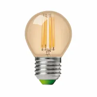 Лампочка Eurolamp LED G45 5W 530 Lm E27 4000K deco 2шт (MLP-LED-G45-05274(Amber)) - Зображення 2