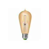 Лампочка Eurolamp ST64 7W E27 2700K (MLP-LED-ST64-07273(Amber)) - Изображение 2