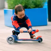 Самокат Micro Mini Deluxe Foldable LED" складний Синій" (MMD196) - Изображение 9