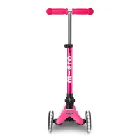 Самокат Micro Mini Deluxe Foldable LED" складний Рожевий" (MMD197) - Зображення 4