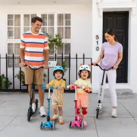 Самокат Micro Mini Deluxe Foldable LED" складний Блакитний океан" (MMD200) - Зображення 2