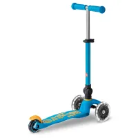 Самокат Micro Mini Deluxe Foldable LED" складний Блакитний океан" (MMD200) - Зображення 4