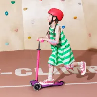 Самокат Micro Maxi Deluxe Neon LED" Ультра рожевий" (MMD233) - Изображение 7