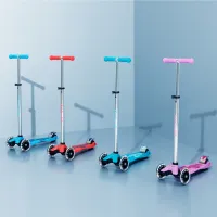 Самокат Micro серії Maxi Deluxe Glow LED" Синій кришталь" (MMD366) - Изображение 10