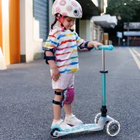 Самокат Micro Mini Deluxe складний серії Foldable Orion Glow LED" Синій" (MMD374) - Зображення 7