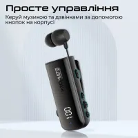 Навушники Promate Monoflix-bt Black (monoflix-bt.black) - 10
