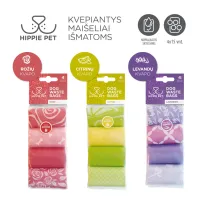 Пакети для собак Hippie Pet з ароматом лаванди 4х15 шт (MPHIP63484) - 2