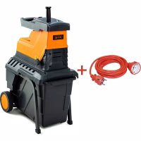 Садовий подрібнювач GTM MS2800/45 KIT, 220В, 2800Вт, до 45мм, фреза, 60л + подовжувач 10м (MS2800/45_KIT+ext.cord) - Image 3