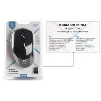 Мишка Vinga MSW-909 Silent black-grey - 8