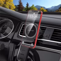 Універсальний автотримач Grand-X MT-15W MagSafe з зарядкою 15W (кріплення на дефлектор) (MT-15W) - Image 5