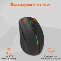 Мышка Meetion BTM002 Wireless/Bluetooth Black (MT-BTM002-A) - Изображение 3