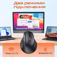 Мышка Meetion BTM010R RGB Bluetooth/Wireless Black (MT-BTM010R-A) - Image 8