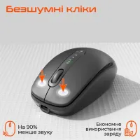 Мишка Meetion BTM100R Wireless/Bluetooth Black (MT-BTM100R-A) - 2