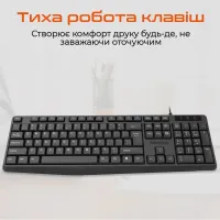 Клавіатура Meetion K200 USB UA Black (MT-K200-A-RUA) - Зображення 4
