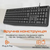 Клавіатура Meetion K200 USB UA Black (MT-K200-A-RUA) - Зображення 7
