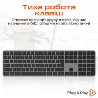 Клавиатура Meetion K230 Bluetooth/Wireless Black (MT-K230MW-A-RUA) - Изображение 3