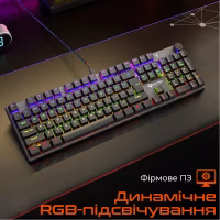 Клавіатура Meetion MK009 Pro Red Switch USB Type-C Black (MT-MK009Pro-W-RUA) - Image 3