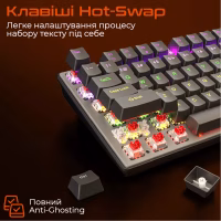 Клавіатура Meetion MK009 Pro Red Switch USB Type-C Black (MT-MK009Pro-W-RUA) - Image 4