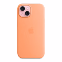 Чохол до мобільного телефона Apple iPhone 15 Silicone Case with MagSafe Orange Sorbet (MT0W3ZM/A) - Image 2