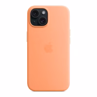 Чохол до мобільного телефона Apple iPhone 15 Silicone Case with MagSafe Orange Sorbet (MT0W3ZM/A) - Image 5