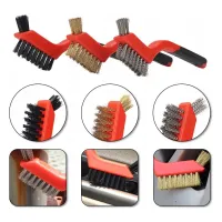 Щітка по металу Стандарт 180мм (сталь, латунь, нейлон) 3 шт. (MWBS0301) - Зображення 4