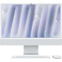 Компьютер Apple 24" iMac Retina 4.5K / Apple M4 (10-c/CPU, 10-c/GPU), 16, 256, Silver (MWUU3UA/A) - Изображение 1
