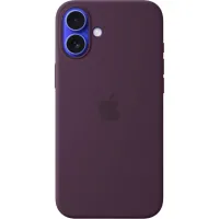 Чохол до мобільного телефона Apple iPhone 16 Plus Silicone Case with MagSafe - Plum (MYYD3ZM/A) - 1