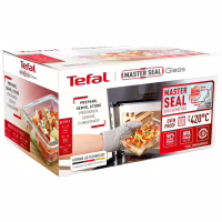 Харчовий контейнер Tefal Master Seal, Набір 3шт, жаростійке скло, прозорий (N1050910) - Image 8