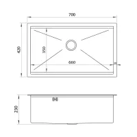 Мийка кухонна Nett NB-7042 - 6