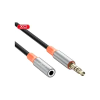 Кабель мультимедійний 3.5mm M to 3.5mm F 1.0m black XO (NB-R269A.black) - 2