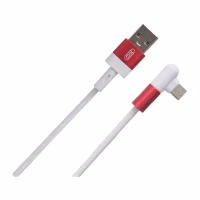 Дата кабель USB 2.0 AM to Micro 5P 1.0m 2.4A 90° corner white XO (NB152-M-1-WH) - Image 1