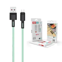 Дата кабель USB 2.0 AM to Micro 5P 1.0m 5A green XO (NB166-M-1-GR) - 2