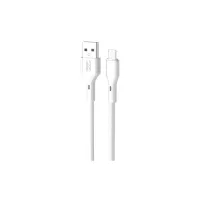 Дата кабель USB 2.0 AM to USB-C 1.0m white XO (NB230_C_White) - 1