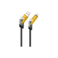 Дата кабель USB-C + USB A to USB-C + Lightning XO (NB283-CAI.gray) - Изображение 1