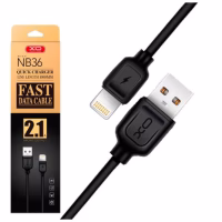 Дата кабель USB 2.0 AM to Lightning 1.0m 2.1A black XO (NB36-L-1-BK) - Image 2