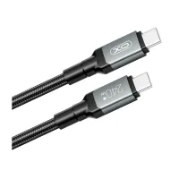 Дата кабель USB-C to USB-C 1.0m 240W black XO (NBQ264A_С_Black) - Зображення 2