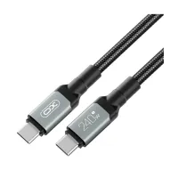 Дата кабель USB-C to USB-C 1.0m 240W black XO (NBQ264A_С_Black) - Зображення 5