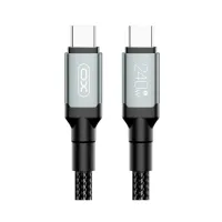 Дата кабель USB-C to USB-C 1.0m 240W black XO (NBQ264A_С_Black) - Зображення 6