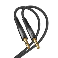 Кабель мультимедійний 3.5mm M to 3.5mm M 1.0m black XO (NBR175A-BK) - 1