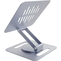 Подставка для ноутбука Gembird до 15.6", регулируемая, вращающаяся, алюминий (NBS-DR1-01) - Изображение 3