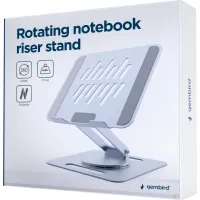 Подставка для ноутбука Gembird до 15.6", регулируемая, вращающаяся, алюминий (NBS-DR1-01) - Изображение 4