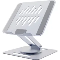 Подставка для ноутбука Gembird до 15.6", регулируемая, вращающаяся, алюминий (NBS-DR1-01) - Изображение 1