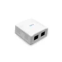 Комп'ютерна розетка Cablexpert RJ45x2 UTP, cat.6 (NCAC-2U6-01) - 1