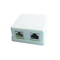 Комп'ютерна розетка Cablexpert RJ45x2 FTP, cat.5e (NCAC-HS-SMB2) - Зображення 1