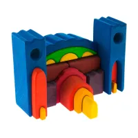 Конструктор Nic деревянный Все в замке синий (NIC523268) - 3