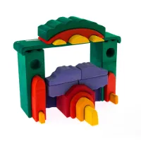 Конструктор Nic деревянный Все в замке зеленый (NIC523269) - 5