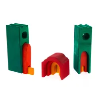 Конструктор Nic деревянный Все в замке зеленый (NIC523269) - 8