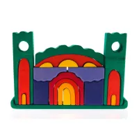 Конструктор Nic деревянный Все в замке зеленый (NIC523269) - 1