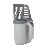 Лопатка для туалету Me&Pet з контейнером сіра (NMP35) - Зображення 1